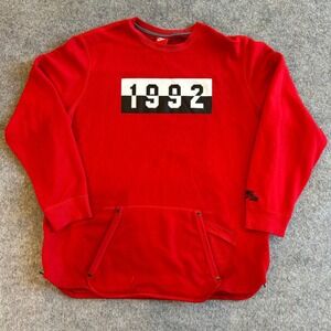 Nike 1992 Graphic Crewneck Sweatshirt with Zippers on sides Adult 2XL